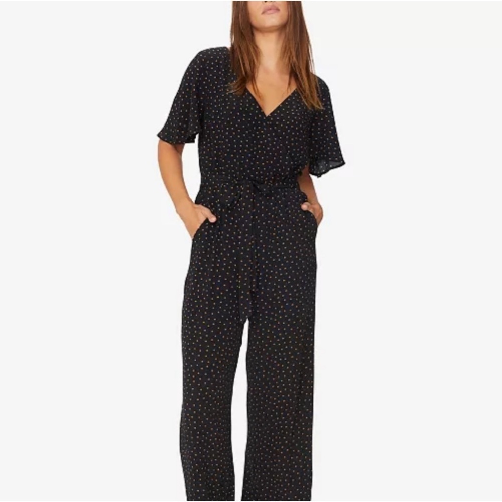 Sanctuary Chasing Winds polka dot jumpsuit L